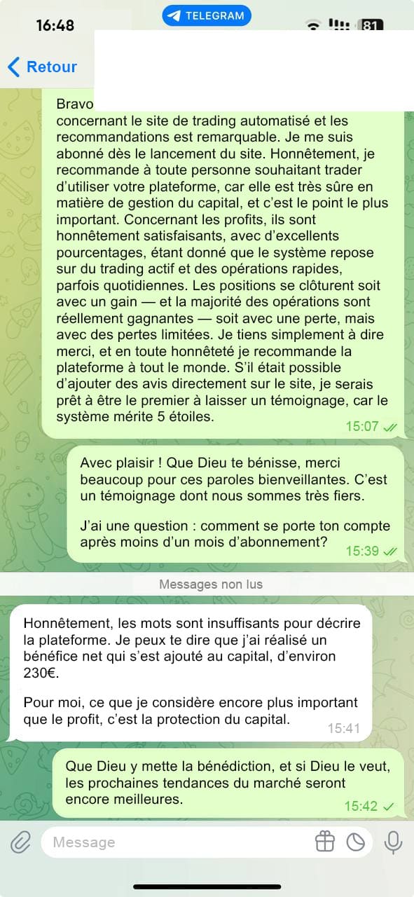 Témoignages clients